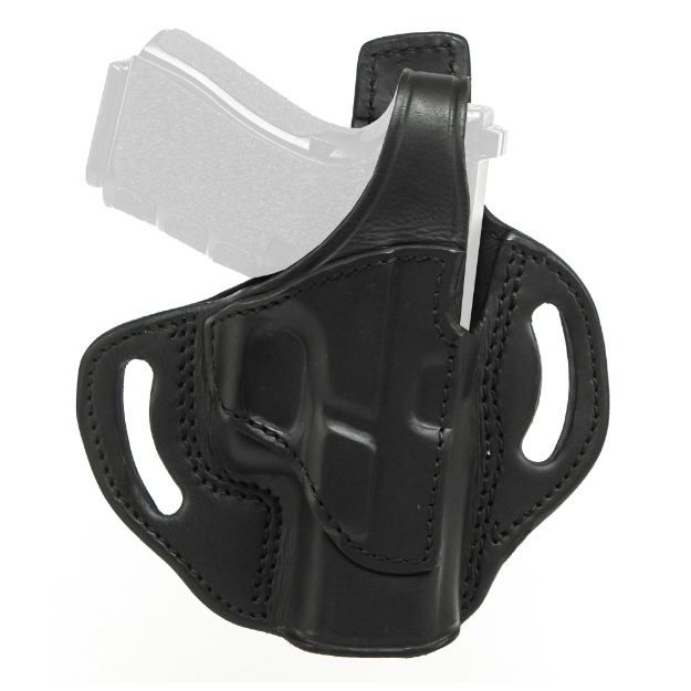 Picture of Tagua Standoff Thumb Break - OWB Belt Holster - Fits S&W N Frame 4" - Right Hand - Leather - Black TX-BH1-950