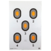 Picture of Action Target Bulls-Eye - Five Bullseye Target w/Orange Center - 100 Per Box 530-OC-100