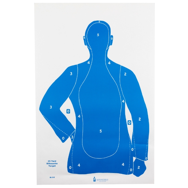 Picture of Action Target B-21E - Blue Cardstock Target - 23"x35" - 100 Per Box B-21EBLUE-100