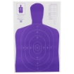 Picture of Action Target b-27E High Visibility Target - Fluorescent Purple - Silhouette Cut Off Below Ring 7 - 23"x35" - 100 Per Box B-27E-PR-100