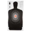 Picture of Action Target B-27 North Carolina Criminal Justice Academy Target - Shaded Scoring Rings Starting Outside And Going Dark To Light With A Bright Orange Center - 24"x45" - 100 Per Box B-27NCJA-100