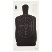 Picture of Action Target B-29 Qualification Target - 50 Foot Reduction Of B-27 Police Silhouette - Black - 11.5"x22" - 100 Per Box B-29-100