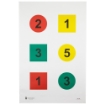 Picture of Action Target DT-4A - Discretionary Command Training Target - Black/Blue/Red/Yellow - 23"x35" - 100 Per Box DT-4A-100