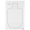 Picture of Action Target IPSC-P - Official USPSA/IPSC Practice Target - White/Black - 23"x35" - 100 Per Box IPSC-P-100