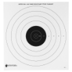 Picture of Action Target SR-1 - 100-Yard Military Bulls-Eye Target - Heavy Tagboard Paper - Black - 21"x21" - 100 Per Box SR-1-100