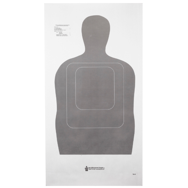 Picture of Action Target TQ-15 Standard Target - 25-Yard Silhouette In Gray - 24"x45" - 100 Per Box TQ-15GRAY-100