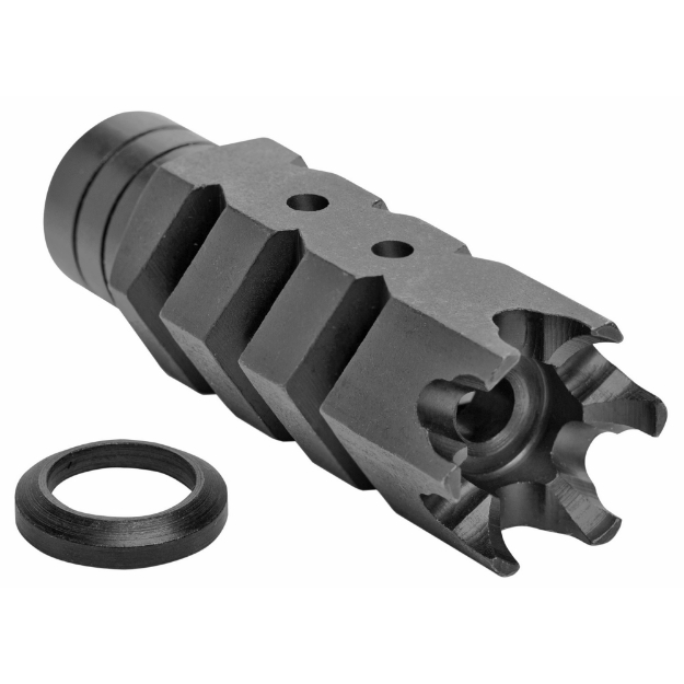 Picture of ATI Outdoors .308 Shark Muzzle Brake w/Crush Washer - 5/8X24 - Black A.5.10.2553