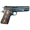 Picture of American Precision Firearms Second Century - 1911 - Semi-automatic - Single Action - Double Barrel - Steel Framed Pistol - 45ACP - 5" Barrels - Matte Finish - Black - Wood Grips - 7+7 Rounds - 2 Magazines AFA1-45-BK-14