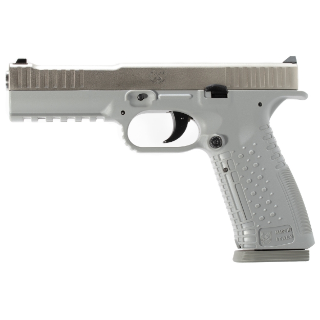 Picture of American Precision Firearms Strike One - Semi-automatic - Striker Fired - Full Size - Polymer Frame Pistol - 9MM - 5" Barrel - No Manual Safety - Cerakote Finish - Silver - 10 Rounds - 2 Magazines AFS1-9-SL-10