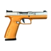 Picture of American Precision Firearms Strike One - Ergal Pro - Semi-automatic - Striker Fired - Full Size - Aluminum Frame Pistol - 9MM - 5" Barrel - No Manual Safety - Matte Finish - Orange Frame with Stainless Steel Slide - No Front Sight - Optic Ready - 10 Rounds - 2 Magazines AFS1EP-9-OR-10-OR