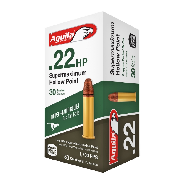 Picture of Aguila Ammunition Rimfire - Supermaximum - 22LR - 30Gr - Hollow Point - 50 Round Box 1B220297