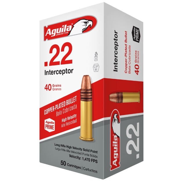 Picture of Aguila Ammunition Rimfire - Interceptor - 22LR - 40 Grain - Solid Point 1B220320