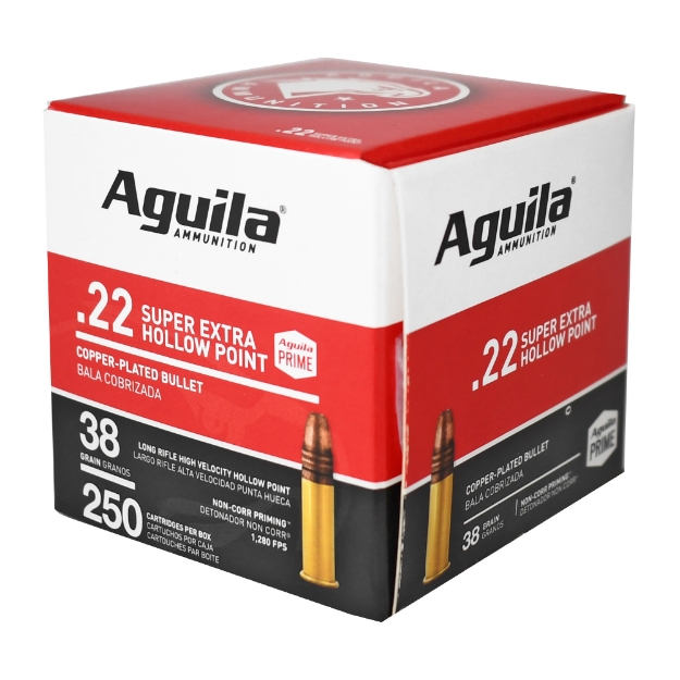 Picture of Aguila Ammunition Rimfire - 22 LR - 38Gr - Hollow Point - Hi-Velocity - 250 Rounds Per Box 1B221103