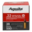 Picture of Aguila Ammunition Rimfire - 22 LR - 38Gr - Hollow Point - Hi-Velocity - 500 Round Box 1B221118