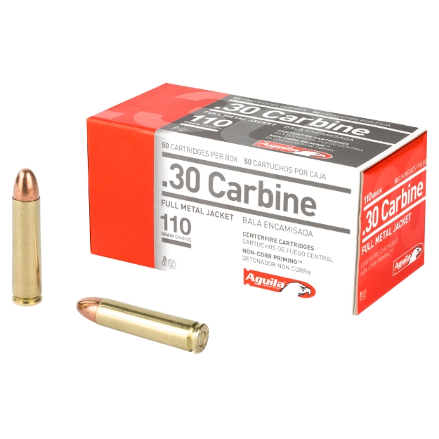 Picture of Aguila Ammunition 30 Carbine - 110 Grain - Full Metal Jacket - 50 Round Box 1E302110