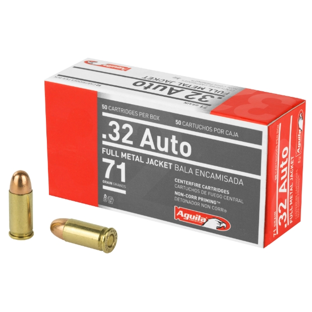 Picture of Aguila Ammunition Pistol - 32 ACP - 71 Grain - Full Metal Jacket - 50 Round Box 1E322110