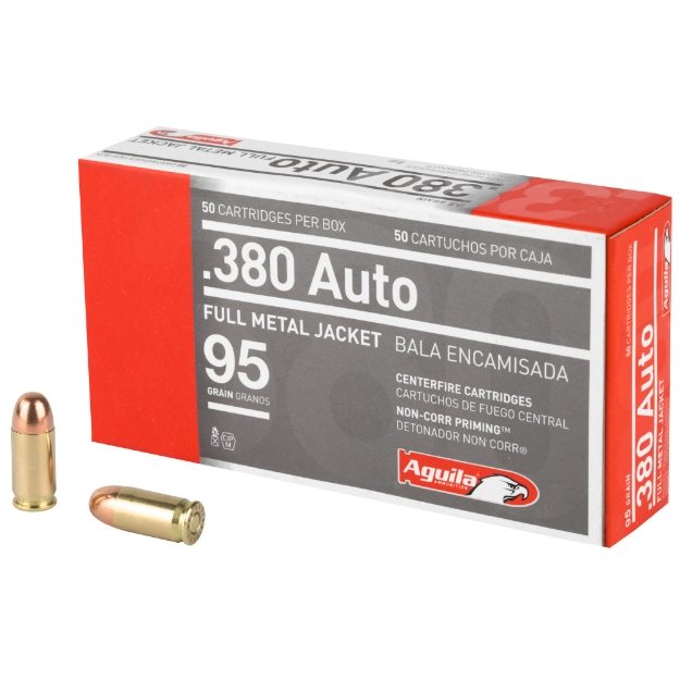 Picture of Aguila Ammunition Pistol - 380ACP - 95 Grain - Full Metal Jacket - 50 Round Box 1E802110