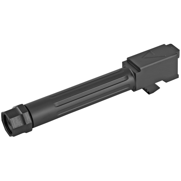 Picture of Agency Arms Mid Line Barrel - 9MM - Black Nitride Finish - Threaded And Fluted - Fits Glock 19 MLG19T/FDLC