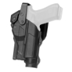 Picture of Rapid Force Rapid Force Duty Holster - Outside the Waistband Holster - Level 3 Retention - Fits Glock 19/19X/32/38/23 (Will Not Fit Gen 5 G23) with Light and Red Dot Optic - Mid Ride - Quick Disconnect System - Right Hand - Polymer - Black RFS-0057-L-MB-112-D