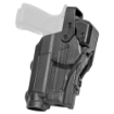 Picture of Rapid Force Rapid Force Duty Holster - Outside the Waistband Holster - Level 3 Retention - Fits Sig P320 with Light and Micro Red Dot Optic - Mid Ride - Right Hand - Polymer - Black RFS-0691-R-MB-100-D