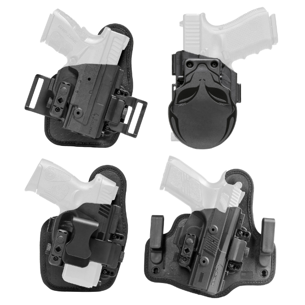 Picture of Alien Gear Holsters Core Carry Package - 1.5" Belt Slide Holster - Black - Fits 5" 1911 - Standard Clips - Right Hand SSHK-0007-RH-D