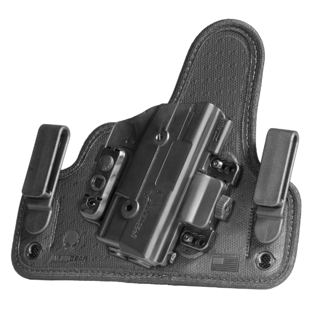 Picture of Alien Gear Holsters Shape Shift Inside Waistband Holster - Black - Fits Taurus PT111 Millennium G2 - Standard Clips - Right Hand SSIW-0435-RH-XXX-D