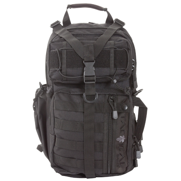 Picture of Allen Allen - Lite Force Tactical Sling Pack - Black Endura Fabric - 18"x9.75"x7.5" - 1200 Cubic Inches - Sling Design - Padded Adjustable Single Shoulder Strap - Concealed Carry Compatible - Large Main Compression Strap - Water Bottle And Sunglasses Pockets - Hydration Compatible 10854