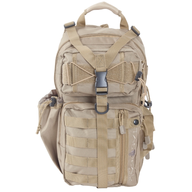 Picture of Allen Lite Force Tactical Sling Pack - Tan Endura Fabric - Sling Design - Padded Adjustable Single Shoulder Strap - Conceal Carry Compatible - Large Main Compression Strap - Water Bottle and Sunglasses Pockets - Hydration Compatible - 18"x9.75"x7.5" - 1200 Cubic Inches 10855