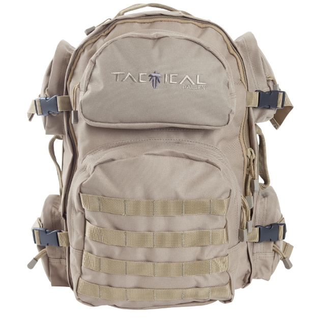 Picture of Allen Intercept Tactical Pack - Tan EnduraFabric 18.5"x16"x10" - 2500 Cubic Inch - Hydration Compatible,Compression Straps - Padded Shoulder Straps With Adjustable Sternum Strap - Internal Organizer Compartments - Side Carrying Handles 10858