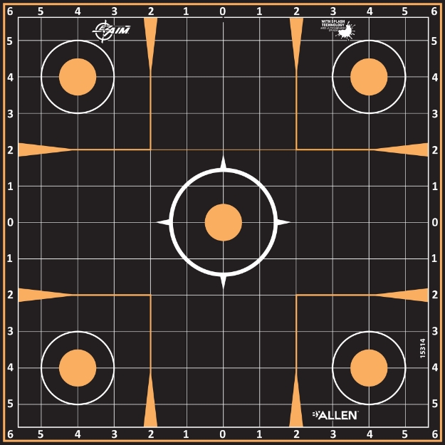 Picture of Allen EZ AIM Adhesive - Sight-In - 12x12" - 5 Pack 15314