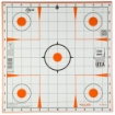 Picture of Allen EZ AIM Adhesive - Bullseye - 12"x12" - 100 Pack - White and Orange 15333-100