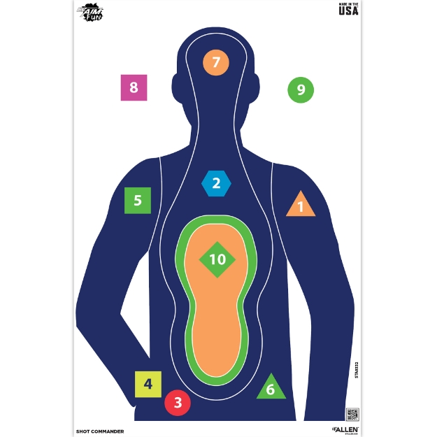 Picture of Allen Tough Crowd EZ Aim - Paper Targets - 3 Pack - 23"X35" - Assorted Colors 15658