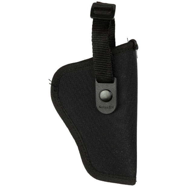 Picture of Allen Cortez - Outside Waistband Holster - Fits Medium Frame Semi-Auto's with 3-4" Barrels - Nylon Construction - Snap Closure - Matte Finish - Black - Right Hand 44801