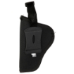 Picture of Allen Cortez - Outside Waistband Holster - Fits Medium Frame Semi-Auto's with 3-4" Barrels - Nylon Construction - Snap Closure - Matte Finish - Black - Right Hand 44801