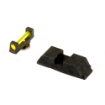 Picture of AmeriGlo Sight - Fits Glock 17,19,22,23,24,26,27,33,34,35,37,38,39 - Amber Fiber Front Black Rear GFT-115