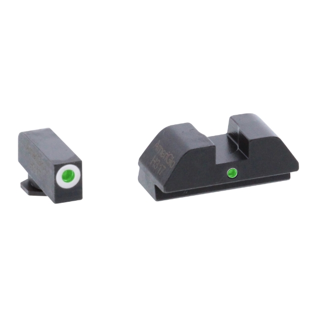 Picture of AmeriGlo I-Dot - Sight - Fits Glock 42 and 43 - Green Tritium White Outline Front with Green Rear GL-105