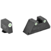 Picture of AmeriGlo Tall Suppressor Series - 3 Dot Sights for All Glocks - Green with White Outline - Front and Rear Sights GL-329