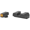 Picture of AmeriGlo Protector - Night Sight Set - For Glock 42/43/43X/48 - Front/Rear - Green Tritium Orange Outline Front - Black Serrated Rear GL-436