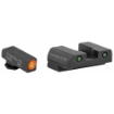 Picture of AmeriGlo Spartan Tactical Operator Sights for Glock 17,19,22,23,24,26,27,33,34,35,37,38,39 Gen 1-4 - Green/Green - ProGlo Front Sight w/ Orange Outline - Pro-Operator Tritium Rear GL-446