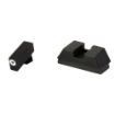 Picture of AmeriGlo Optic Compatible Sets for Glock - For Glock 43X/48 MOS - Green Tritium with White Outline - Black Rear - .220" Front and .295" Rear GL-480