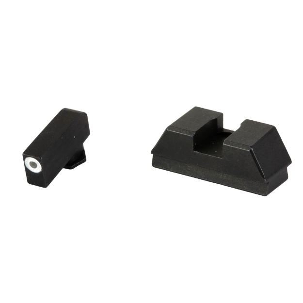 Picture of AmeriGlo Optic Compatible Sets for Glock - For Glock 43X/48 MOS - Green Tritium with White Outline - Black Rear - .220" Front and .295" Rear GL-480