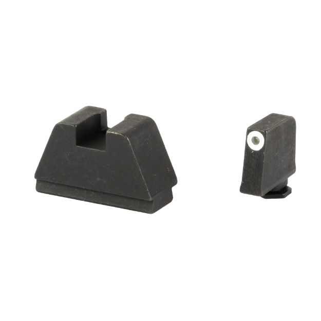 Picture of AmeriGlo Optic Compatible Sets for Glock - For All Glocks - 3XL Tall - Green Tritium with White Outline - .365" Front and .451" Rear - Black Rear Sight GL-491