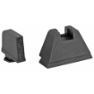 Picture of AmeriGlo Tall Suppressor Sights - 3XL Height - Fits All Glocks Except 42/43 - Black Serrated .365" Front - Flat Black .451" Rear GL-506