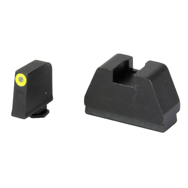 Picture of AmeriGlo 4XL Optic Compatible Sight - Night Sights - Green Tritium LumiGreen Outline .385" Front - Flat Black .480" Rear - Fits All Glocks GL-695