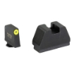 Picture of AmeriGlo 4XL Optic Compatible Sight - Night Sights - Green Tritium LumiGreen Outline .385" Front - Flat Black .480" Rear - Fits All Glocks GL-695