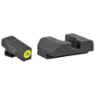 Picture of AmeriGlo Protector - Sight - Fits Glock 42 and 43 - Green Tritium LumiLime Round Outline front - Black Serrated rear - Front/Rear GL-705