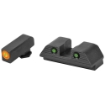 Picture of AmeriGlo Trooper - Sight - Fits Glock MOS - 17,19,22,23,24,26,27,33,34,35,37,38,39 Gen 1-4 - Green Tritium with Orange Outline Front - Green Tritium Black Serrated Rear GL-816