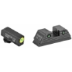 Picture of AmeriGlo Trooper - Sight - Fits Glock 17,19,19X,26,45 Gen5 - Green Tritium LumiLime Outline Front - Green Tritium Black Serrated Rear - Front/Rear GL-821