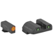 Picture of AmeriGlo Trooper - Sight - Fits Glock 42 and 43 - Green Tritium with Orange Outline Front - Green Tritium Black Serrated Rear GL-823