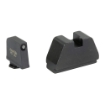 Picture of AmeriGlo 4XL Optic Compatible Sight - Night Sights - Green Tritium Black Outline .385" Front - Flat Black .480" Rear - Fits All Glocks GL-824